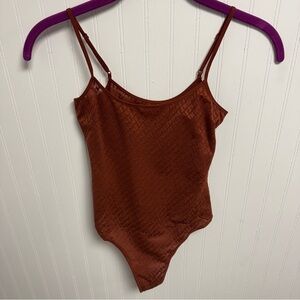 SKIMS Logo Mesh Cami Bodysuit
